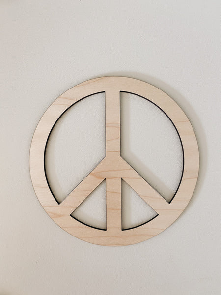 70s Theme peace decor - Groovy cut out hanging