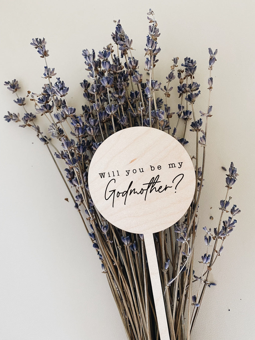 Will You Be My Godmother/Godfather Floral Sign