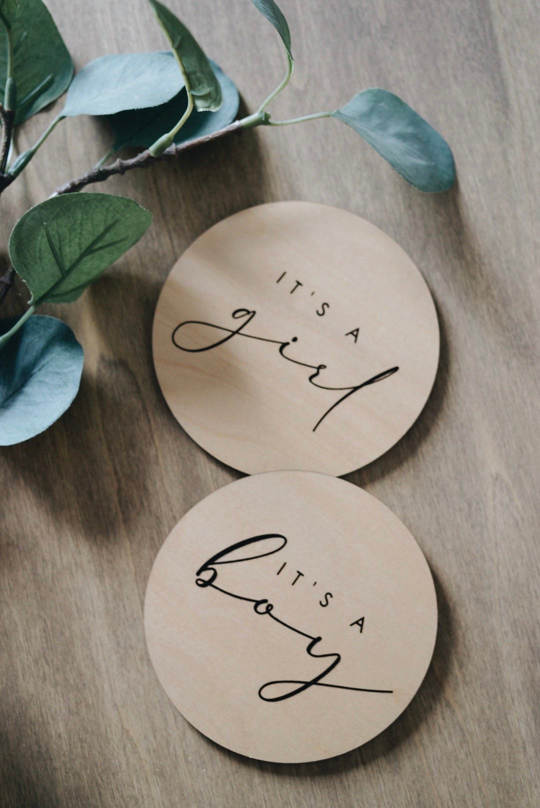 Gender Reveal Announcement Plaque - It’s a Boy / It's A Girl