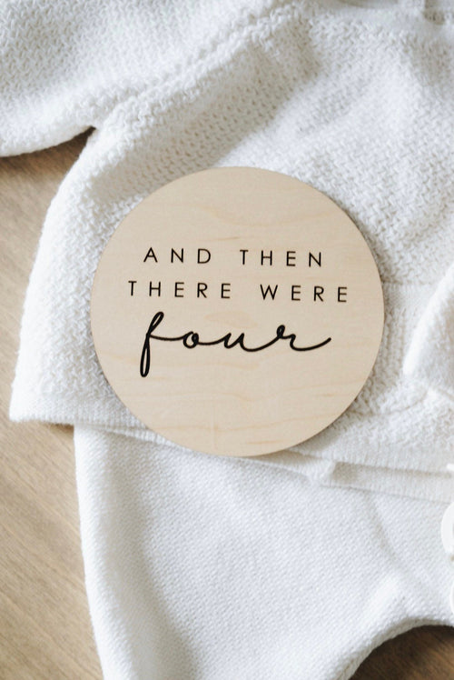 And then there were baby announcement plaque