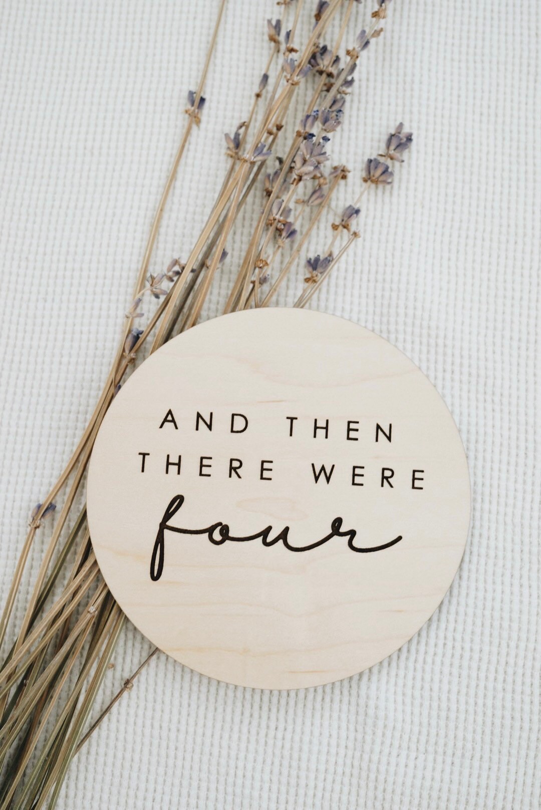 And then there were baby announcement plaque