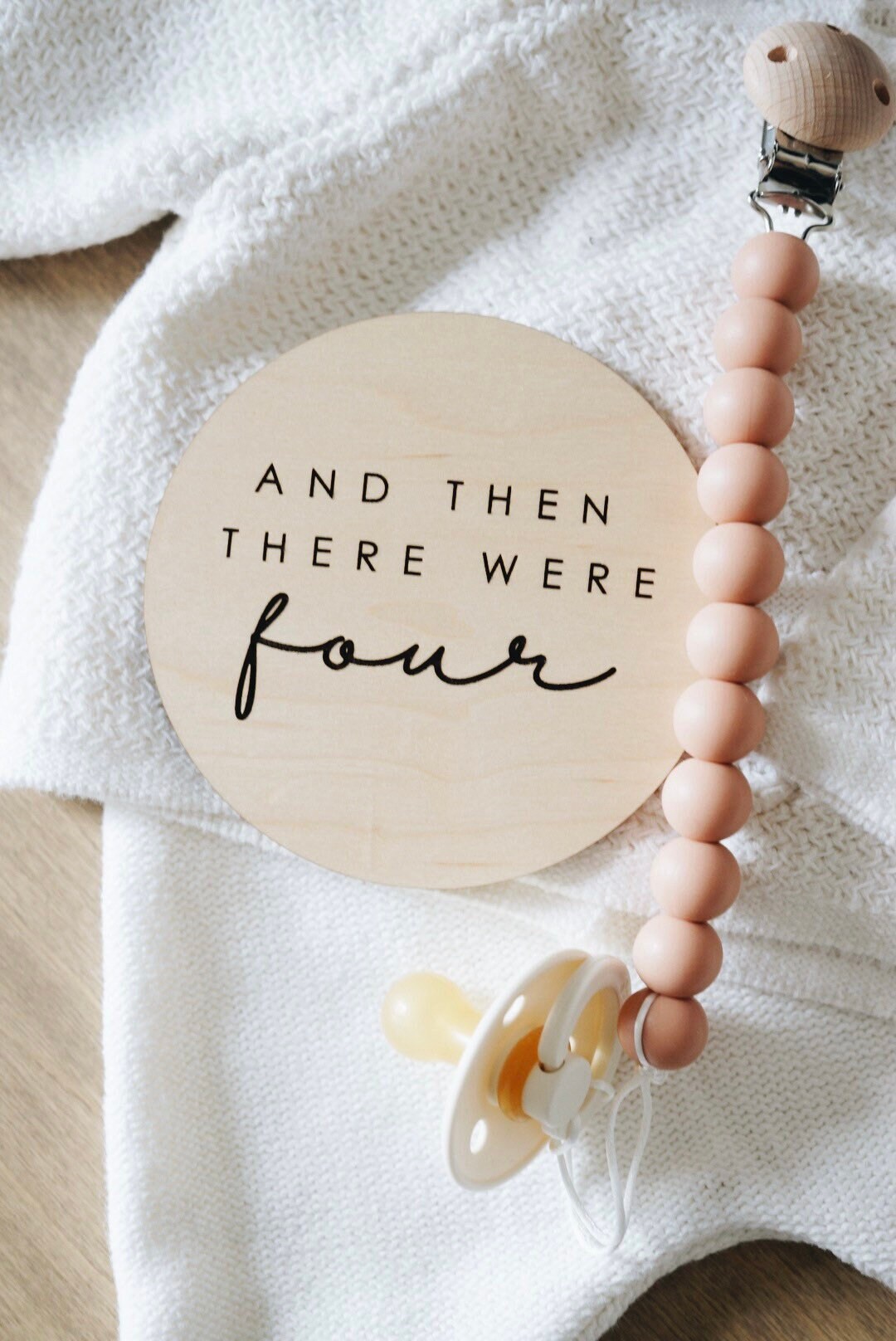 And then there were baby announcement plaque