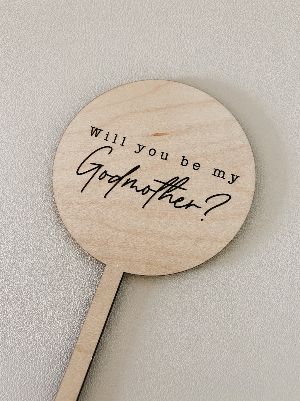 Will You Be My Godmother/Godfather Floral Sign