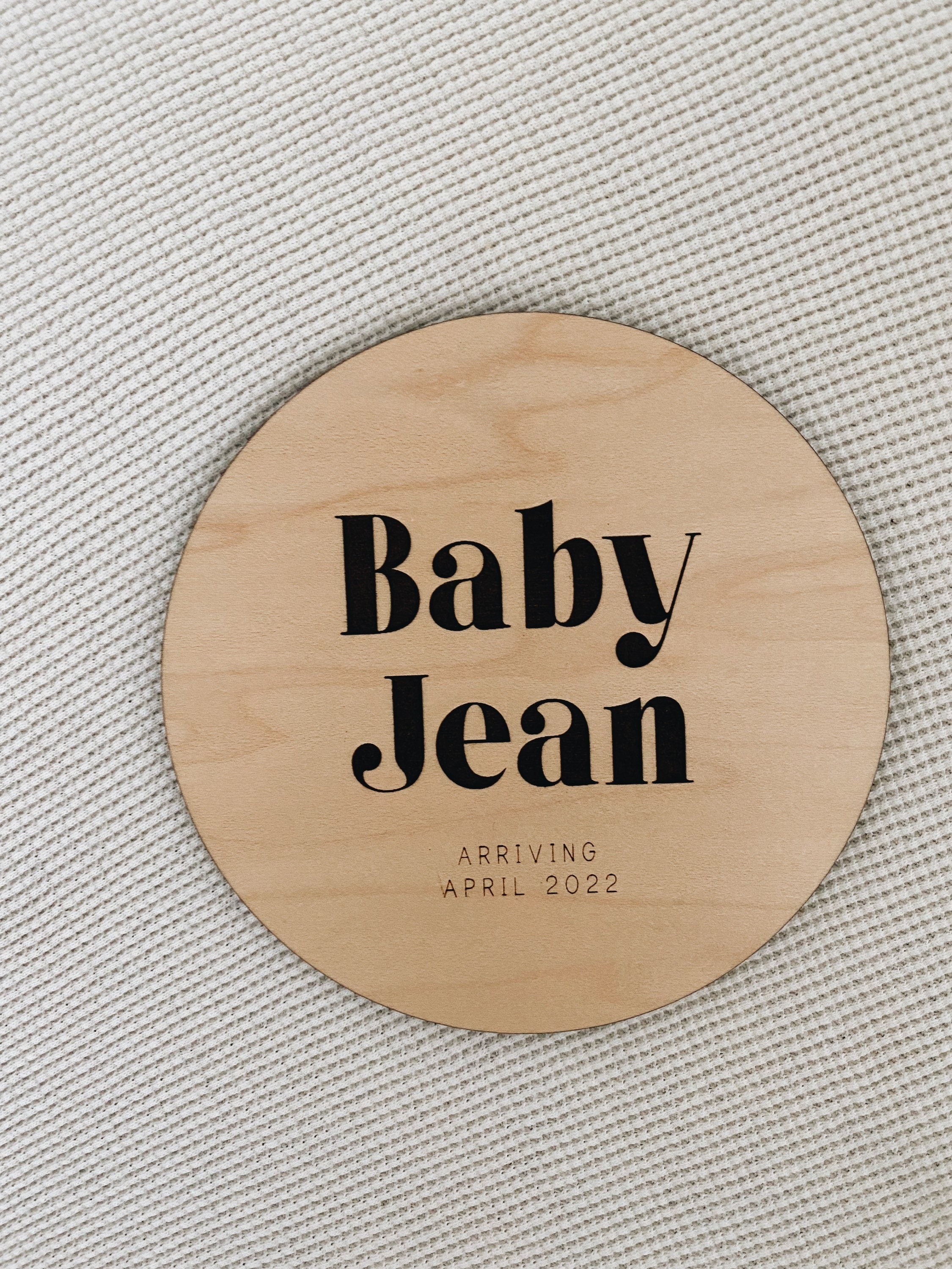 Due date pregnancy announcement