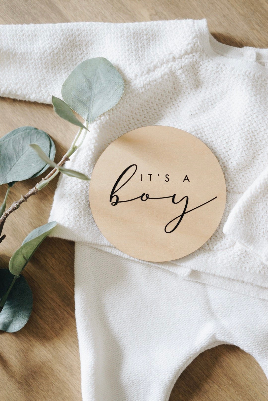 Gender Reveal Announcement Plaque - It’s a Boy / It's A Girl