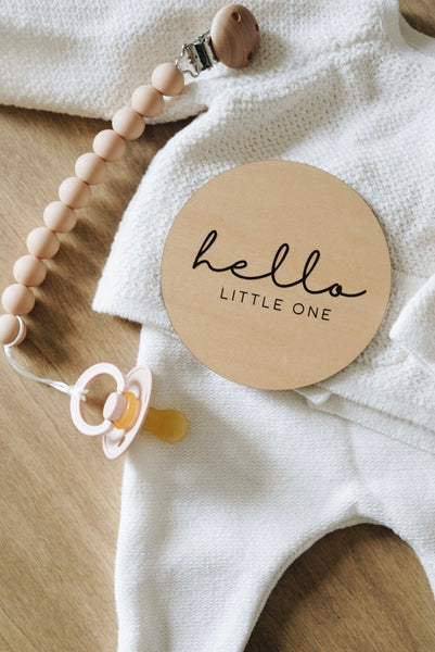 Hello Little One - Baby announcement disc