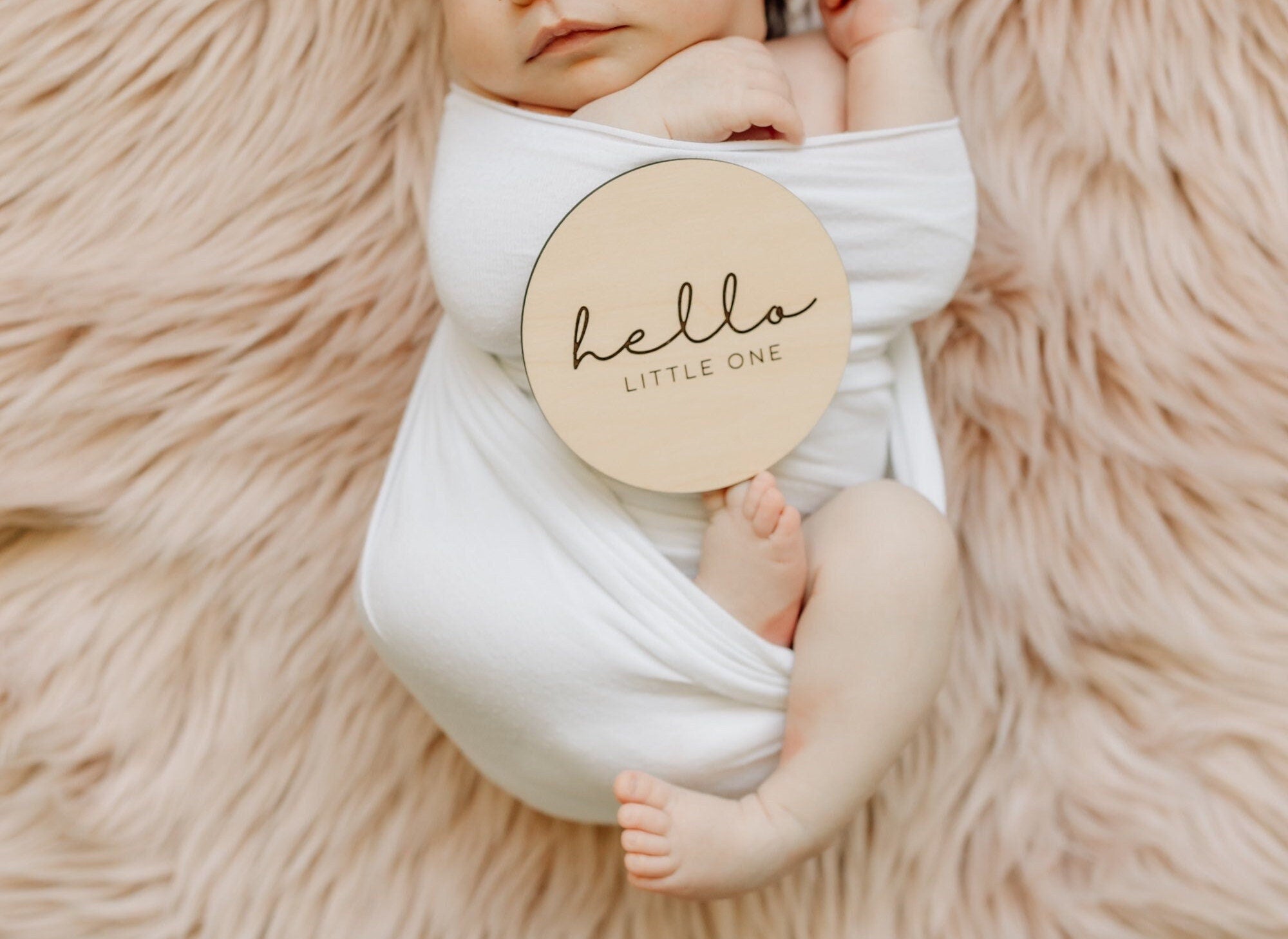 Hello Little One - Baby announcement disc