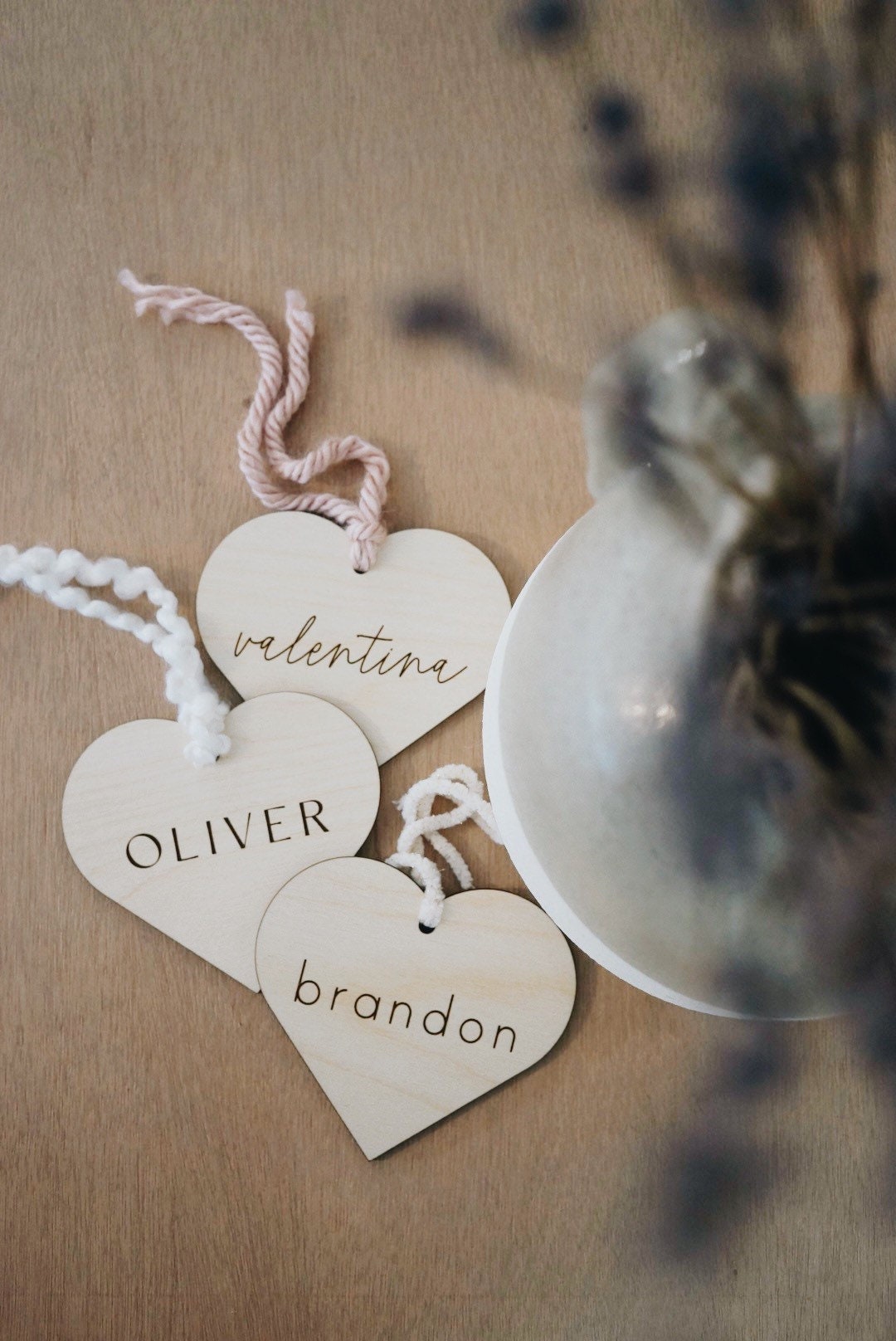 Valentine’s Day Basket Tag, Heart Shaped Gift Tag, Custom Basket Marker, Gift For Him, Gift For Her