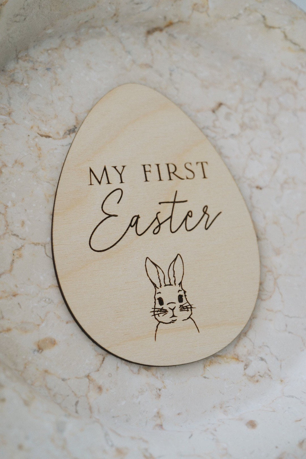 Customizable my first easter plaque sign