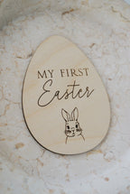 Customizable my first easter plaque sign