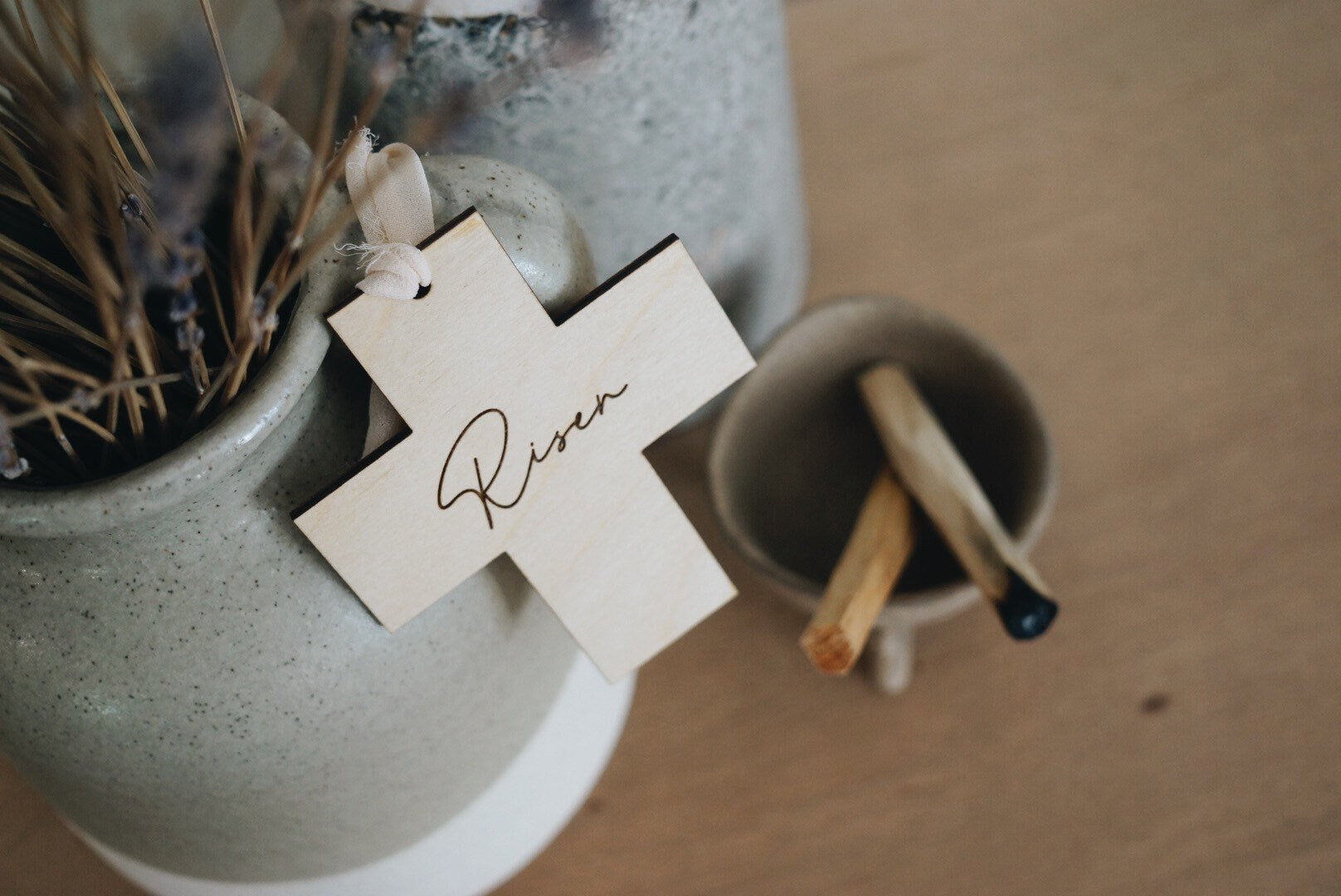 He Is Risen Cross, Easter Sunday Gift Tag, Gift Basket Cross, Easter 2022