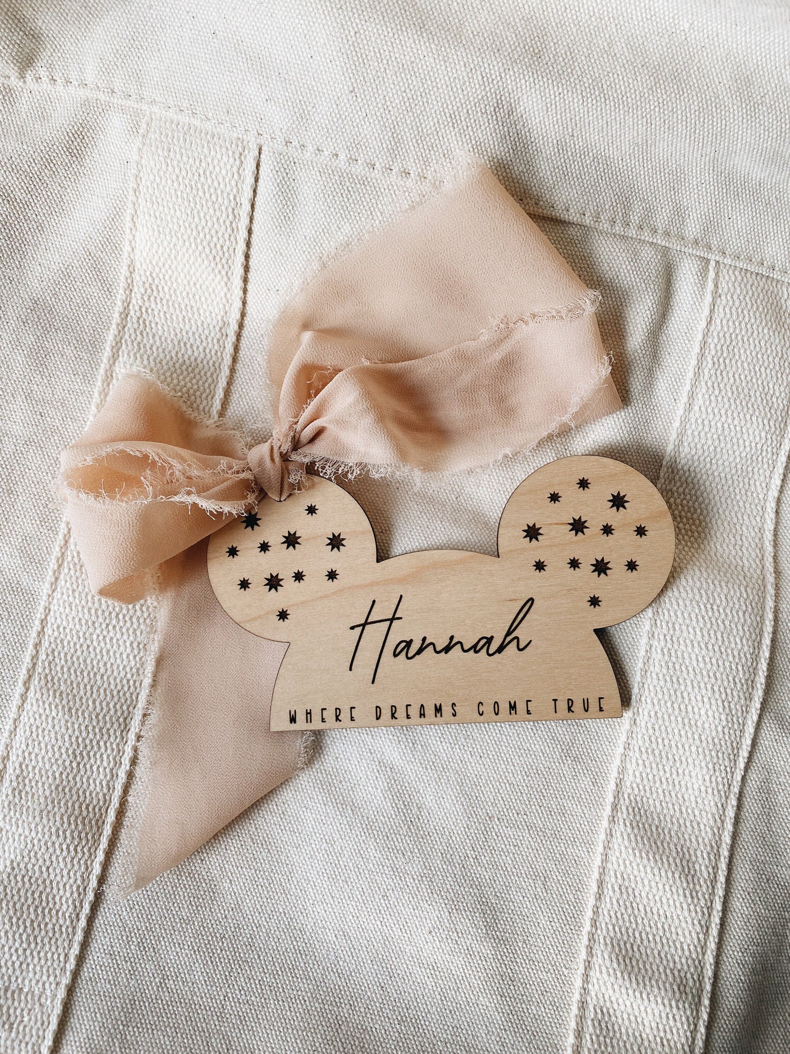 Personalized Ears Name Tag