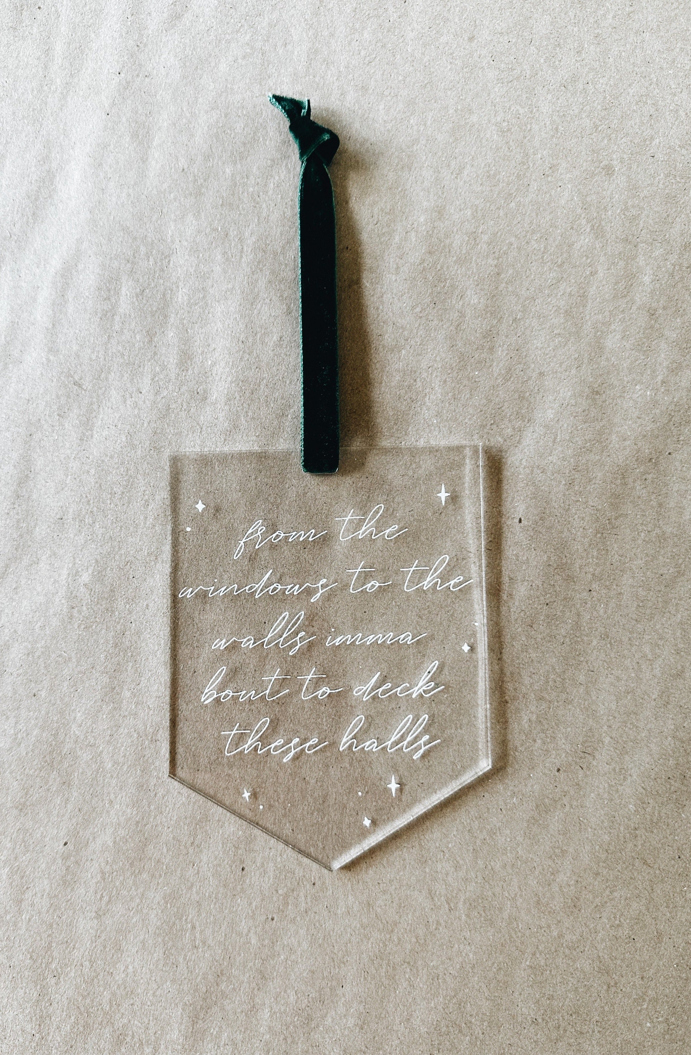 Deck These Halls Keepsake Ornament, Funny Song Lyrics Christmas Sign, Gift For Couple, Housewarming Gift, Funny Secret Santa