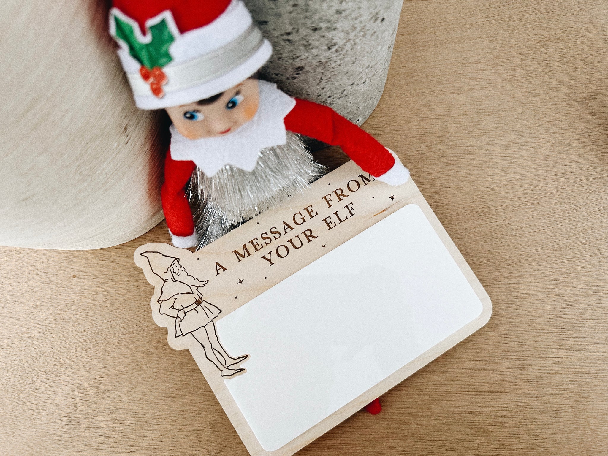 Elf On Shelf Message Board, Elf Tradition Welcome, Vintage Postal,  Reusable Christmas Note