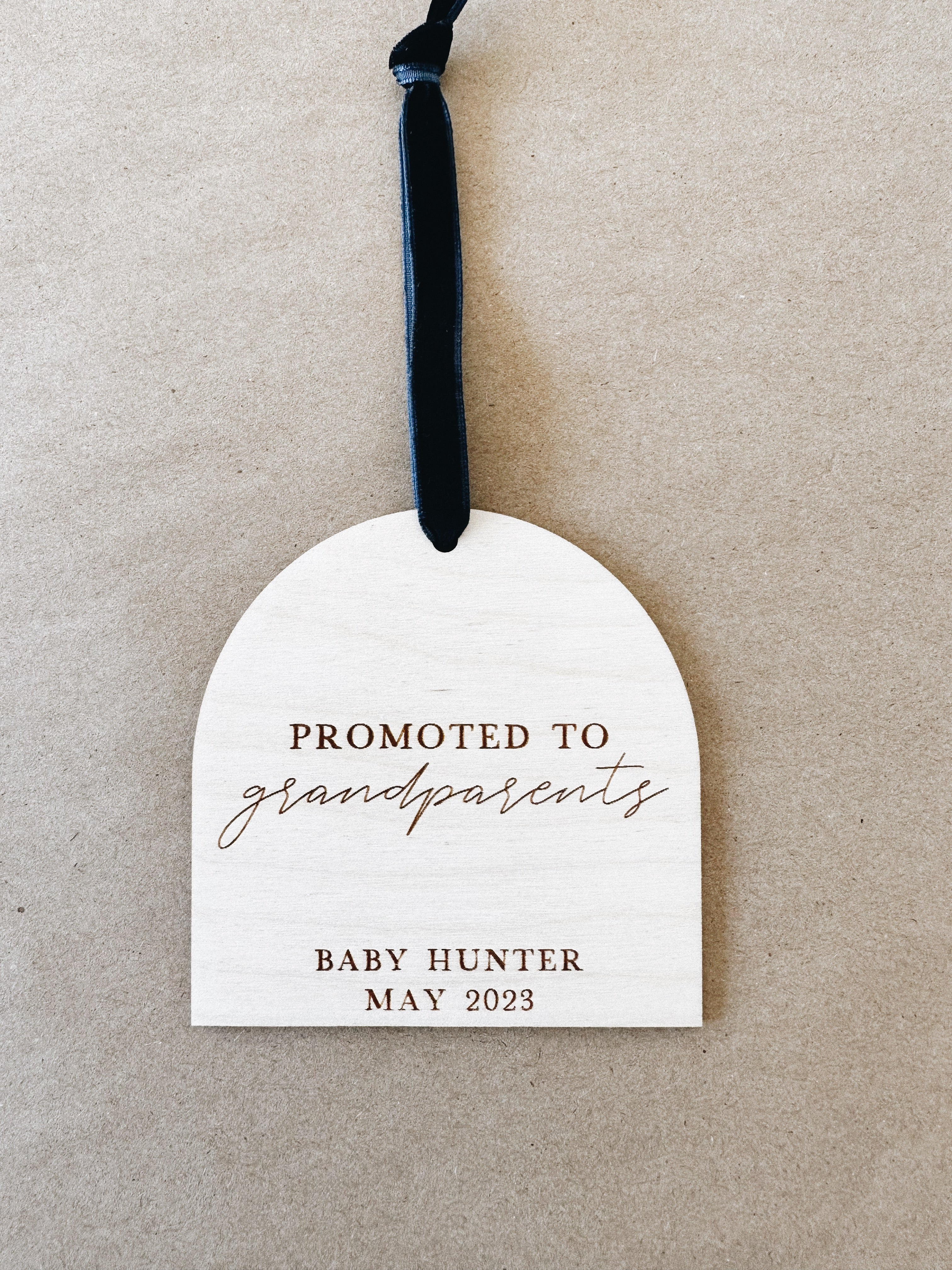 Promoted To Grandparents Keepsake Ornament, Pregnancy Announcement Ornament, Gender Reveal Baby Announcement Item, Secret Santa Gifting