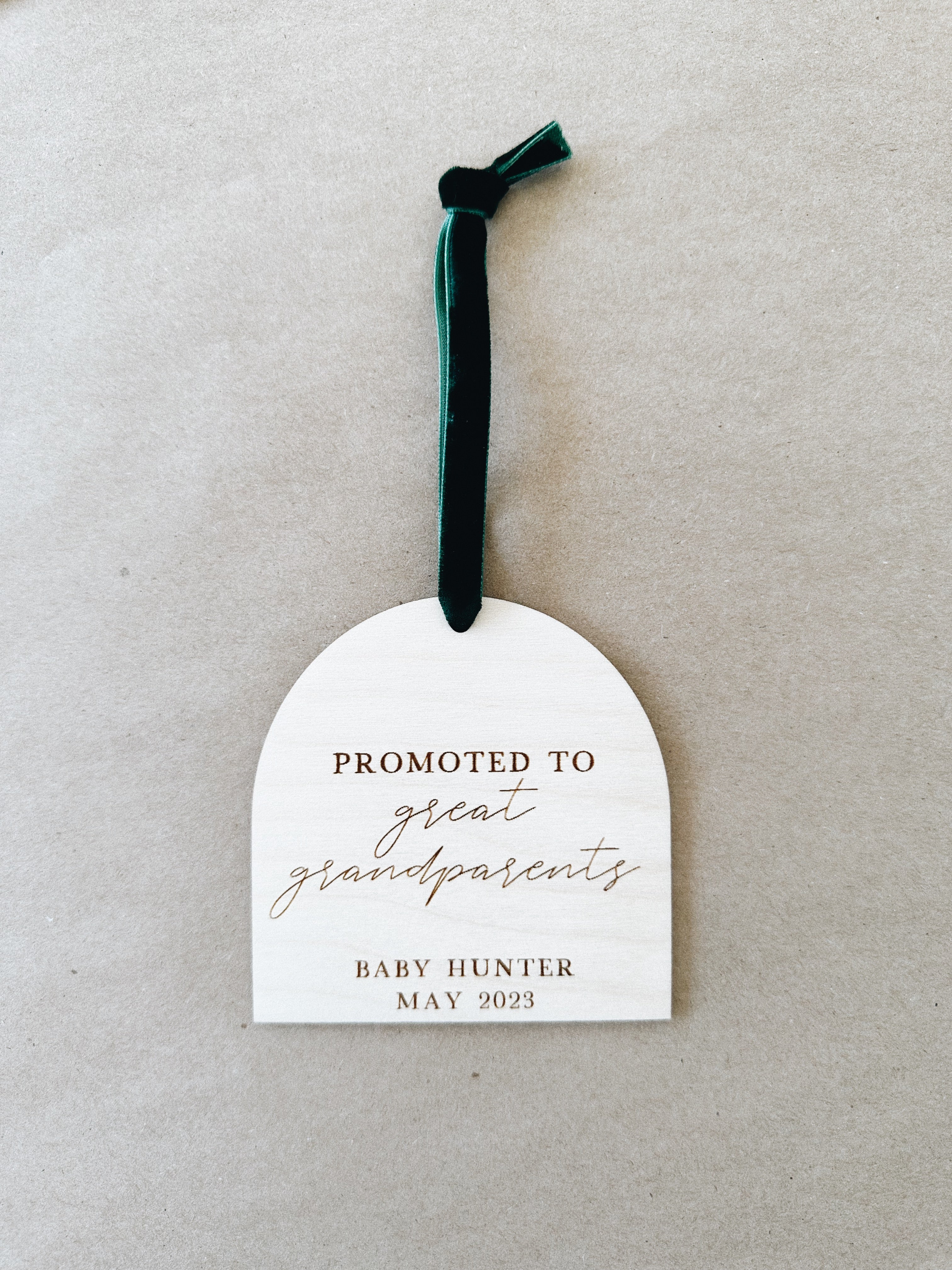 Promoted To Great Grandparents Keepsake Ornament, Pregnancy Announcement Ornament, Gender Reveal Baby Announcement Item, Secret Santa Gift