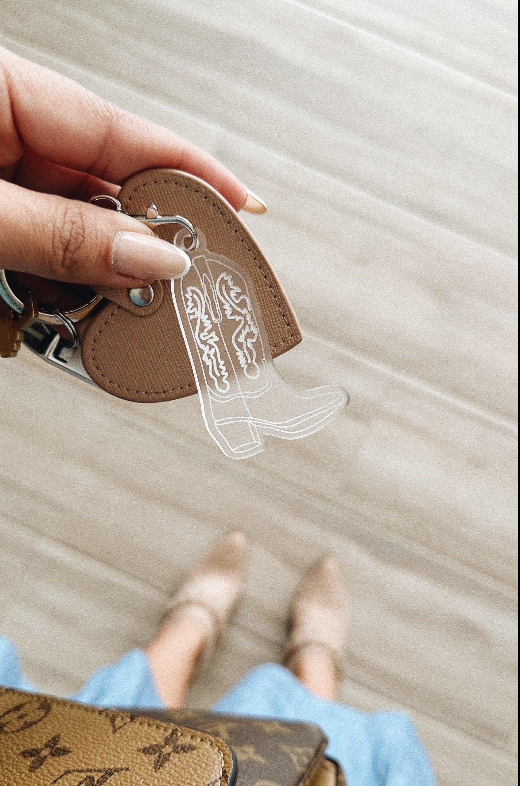 Cowboy Boots Keychain / Cowgirl Last Rodeo Party Favors