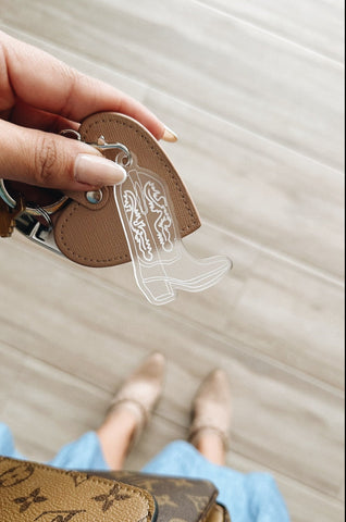 Cowboy Boots Keychain / Cowgirl Last Rodeo Party Favors