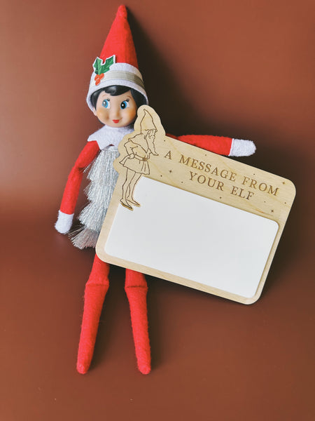 Elf On Shelf Message Board, Elf Tradition Welcome, Vintage Postal,  Reusable Christmas Note