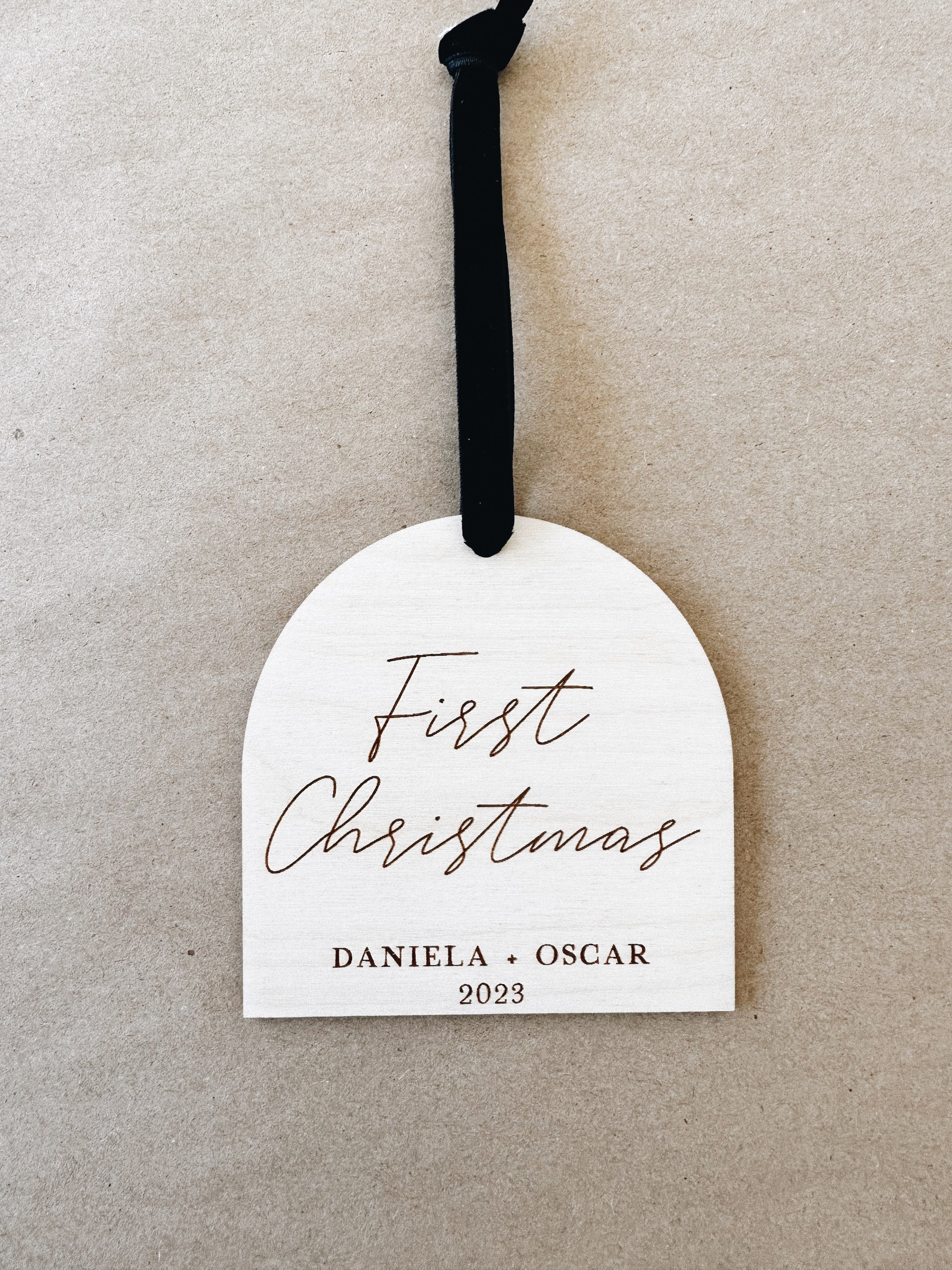 First Christmas Married Keepsake Ornament, Newlyweds Christmas Gift, Gift For Couple, Housewarming Gift